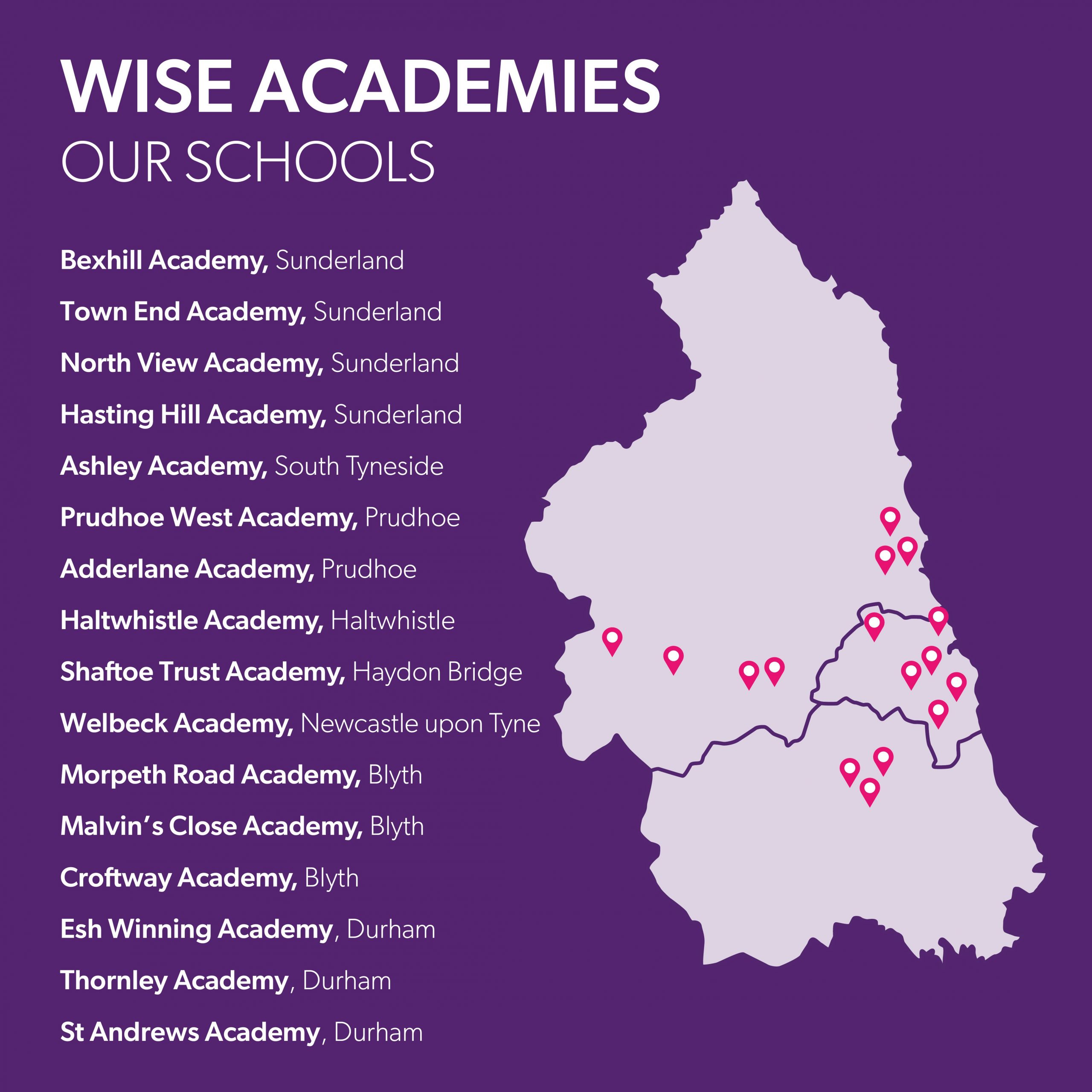 Wise Academies where to find us